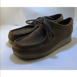 Brown Leather Clark's Wallabees